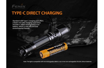 Image of Fenix Lighting TK26R Lithium Ion 1500 Lumens Cree XP E2, Luminus SST40 LED Flashlight, Black, TK26RSBK
