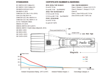 Image of Fenix WF 11E Intrinsically Safe Flashlight, WF11ISOR