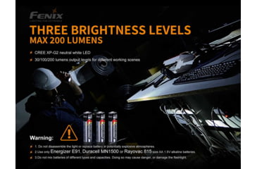 Image of Fenix WF 11E Intrinsically Safe Flashlight, WF11ISOR
