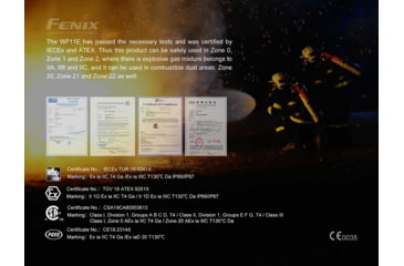 Image of Fenix WF 11E Intrinsically Safe Flashlight, WF11ISOR