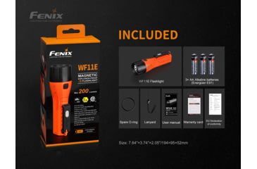 Image of Fenix WF 11E Intrinsically Safe Flashlight, WF11ISOR