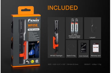 Image of Fenix WF05 E Intrinsically Safe Flashlight, WF05ISBK