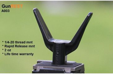 Image of Field Optics Research GunREST A003, fits Rapid Release &amp; 1/4-20 tripods heads, A003