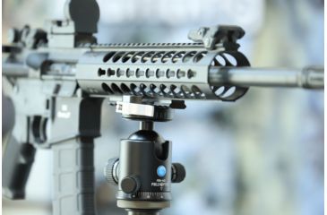 Image of Field Optics Research Tactical Ball Head w/Arca Swiss and Picatinny Lever Clamp Top Assembly, 44mm, Tension Control, Arca Swiss Plate, FBH-44DT