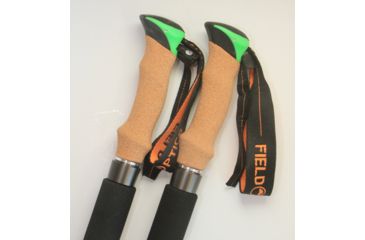 Image of Field Optics Research Trek Grips, 1 pair, Cork grip w/lanyard, FWS-1