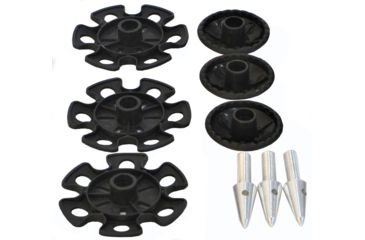 Image of Field Optics Research Tripod Leg Spike &amp; Basket Set, Large - 3 pc., FTA-2