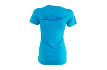 Image of Fin-Finder Women's Gaff Tee, Blue, Small, 81345
