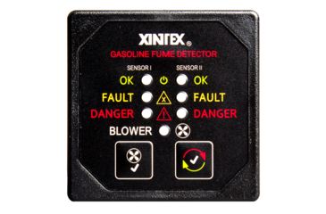 Image of Fireboy-Xintex Gasoline Fume Detector &amp; Blower Control w/2 Plastic Sensors - Black Bezel Display 63872