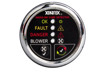 Image of Fireboy-Xintex Gasoline Fume Detector &amp; Blower Control w/Plastic Sensor - Chrome Bezel Display 63868