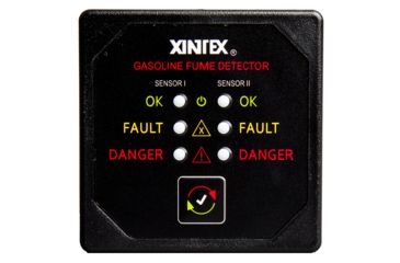 Image of Fireboy-Xintex Gasoline Fume Detector w/2 Plastic Sensors - Black Bezel Display 63875