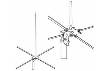Image of FIRESTIK 4ft 2-Meter Mobile Base Antenna, Black 2MCKB