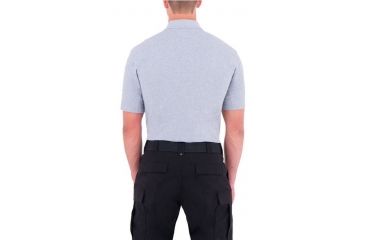 Image of First Tactical Mens Cotton S/S Polo, Heather Gray, 4XL Regular 112505-016-4XL-R