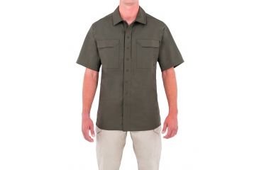 Image of First Tactical Mens Spclst Tctcl S/S Shirt, OD Green, XXL Regular 112003-830-XXL-R