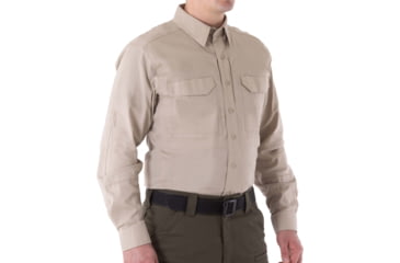 Image of First Tactical V2 Tactical Long Sleeve Shirt - Mens, Silver Tan, Regular/3XL, 111006-065-3XL-R