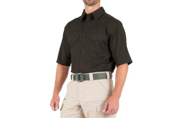 Image of First Tactical V2 Tactical Short Sleeve Shirt - Mens, Kodiak Brown, 4XL, R, 112007-182-4XL-R