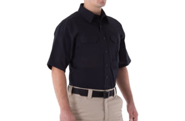 Image of First Tactical V2 Tactical Short Sleeve Shirt - Mens, Midnight Navy, Extra Large, R, 112007-729-XL-R