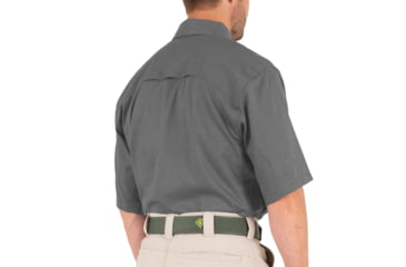 Image of First Tactical V2 Tactical Short Sleeve Shirt - Mens, Wolf Grey, Extra Large, R, 112007-036-XL-R