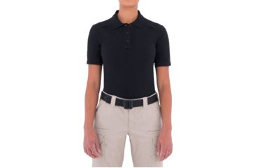 Image of First Tactical Womens Cotton S/S Polo, Black, XXL Regular 122505-019-XXL-R