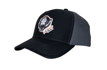 Image of Fish Monkey Hunt Poly Press Hat, Black/Char, One size, HM803-BLCH