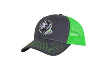Image of Fish Monkey Screamn Monkey Hat, Charcoal/Neon Green, One size, FM75-CHNG