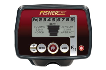 Image of Fisher F11 Metal Detector, Black, Standard, F11