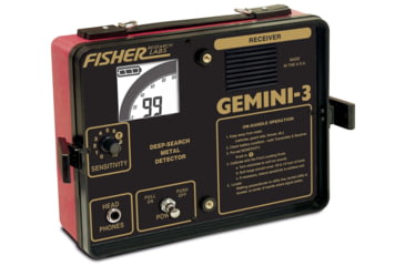Image of Fisher Gemini-3 Metal Detector, Black, Standard, GEMINI3