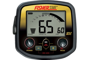Image of Fisher Gold Bug Metal Detector w/5in DD Search Coil, Black, Standard, GOLDBUG
