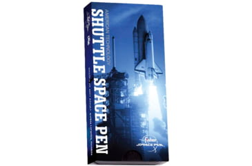 Image of Fisher Space Pen Shuttle Space Pen with Chrome Accents and NASA Meatball Logo, Matte Black/Chrome, CH4BC-NASAMB