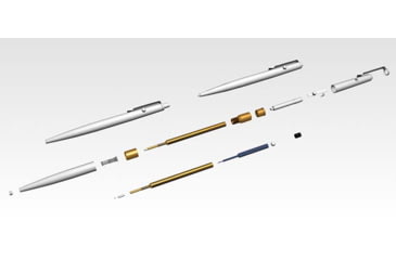 Image of Fisher Space Pen Shuttle Space Pen with Chrome Accents and NASA Meatball Logo, Matte Black/Chrome, CH4BC-NASAMB