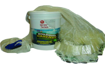 Image of Fitec GS1000 Ultra Spreader Cast Net w/Tape Clear Mono Lead 5/8" Mesh, 6', 11760