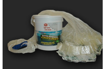 Image of Fitec GS1500 Ultra Spreader Cast Net Clear Mono 5/8" Mesh w/Tape 10' 1.5Lb Lead Per Foot, 11910