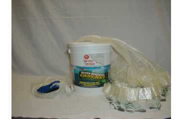 Image of Fitec GS1500 Ultra Spreader Cast Net Clear Mono 5/8" Mesh w/Tape 8' 1.5Lb Lead Per Foot, 11980
