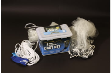Image of Fitec SS1000 Super Spreader Cast Net Clear Mono 3/8" Mesh, 4' Coated Steel, 10840