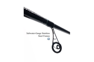 Image of Fitzgerald Fishing Aqua Dream Series Rods, Medium Heavy Spinning, Black, 7ft6in, FRAD76MH