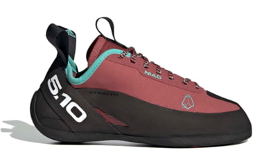 Image of Five Ten Niad Lace Climbing Shoes - Womens, Core Black/Core Black/Acid Mint, 7, FW2874-001-7