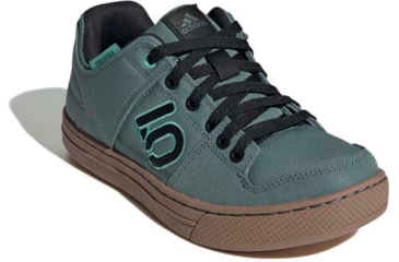 Image of Five Ten Freerider Canvas Shoes - Womens, Hazy Emerald/Core Black/Acid Mint, 8.5, GZ4656-8.5