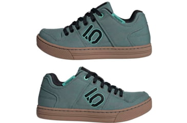 Image of Five Ten Freerider Canvas Shoes - Womens, Hazy Emerald/Core Black/Acid Mint, 8.5, GZ4656-8.5