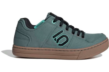 Image of Five Ten Freerider Canvas Shoes - Womens, Hazy Emerald/Core Black/Acid Mint, 8.5, GZ4656-8.5