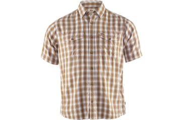 Image of Fjallraven Abisko Cool Shirt Short Sleeve - Men's, Dark Sand, Extra Large, F81795-227-XL