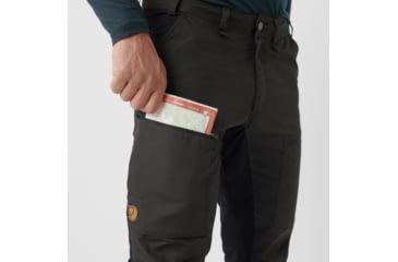 Image of Fjallraven Abisko Lite Trekking Trousers - Mens, Dark Grey/Black, 56/Small, F12200174-30-550-56/S