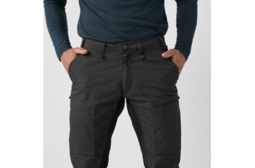 Image of Fjallraven Abisko Lite Trekking Trousers - Mens, Dark Grey/Black, 56/Small, F12200174-30-550-56/S