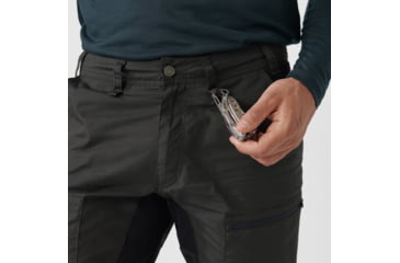 Image of Fjallraven Abisko Lite Trekking Trousers - Mens, Dark Grey/Black, 56/Small, F12200174-30-550-56/S