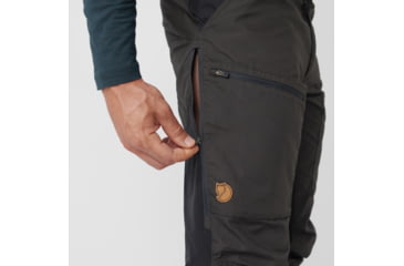 Image of Fjallraven Abisko Lite Trekking Trousers - Mens, Dark Grey/Black, 56/Small, F12200174-30-550-56/S