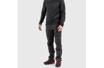 Image of Fjallraven Abisko Lite Trekking Zip-Off Trouser - Mens, Dark Grey/Black, 46/Large, F12200175-30-550-46/L