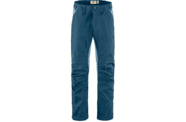 Image of Fjallraven Abisko Lite Trekking Zip-off Trousers - Mens, Regular, Indigo Blue/Dawn Blue, 46, F81535R-534-543-46