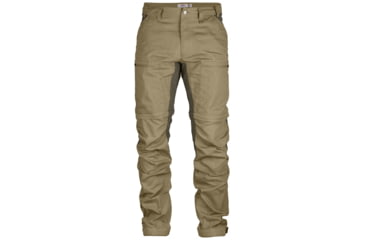 Image of Fjallraven Abisko Lite Trekking Zip-off Trousers - Mens, Sand/Tarmac, US 41-42/EU 60, Regular Inseam, F81535R-220-246-60