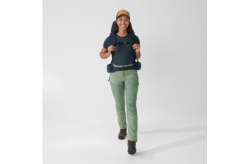 Image of Fjallraven Abisko Midsummer Trousers - Womens, Jade Green/Patina Green, 42/Large, F14200151-613-614-42/L
