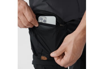 Image of Fjallraven Abisko Midsummer Zip Off Trousers - Mens, Dark Grey/Black, 52, F81154-030-550-52