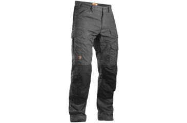 Image of Fjallraven Barents Pro Trousers - Mens-Dark Grey/Black-Raw Length-EU 46