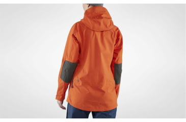 Image of Fjallraven Bergtagen Eco-Shell Jacket - Womens, Hokkaido Orange, Extra Small, F89863-208-XS